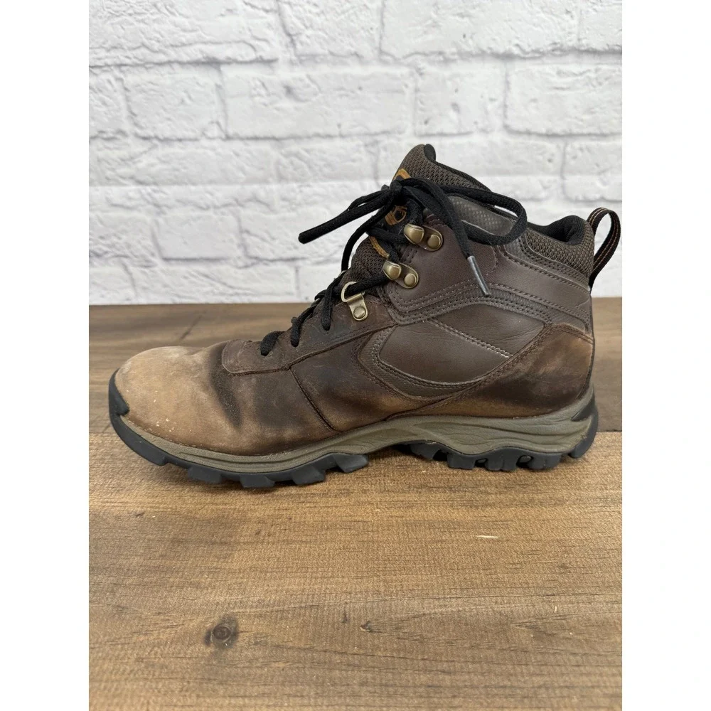Timberland Mens Waterproof Hiking Boots Brown Leather Size 10 Gorpcore Outdoors